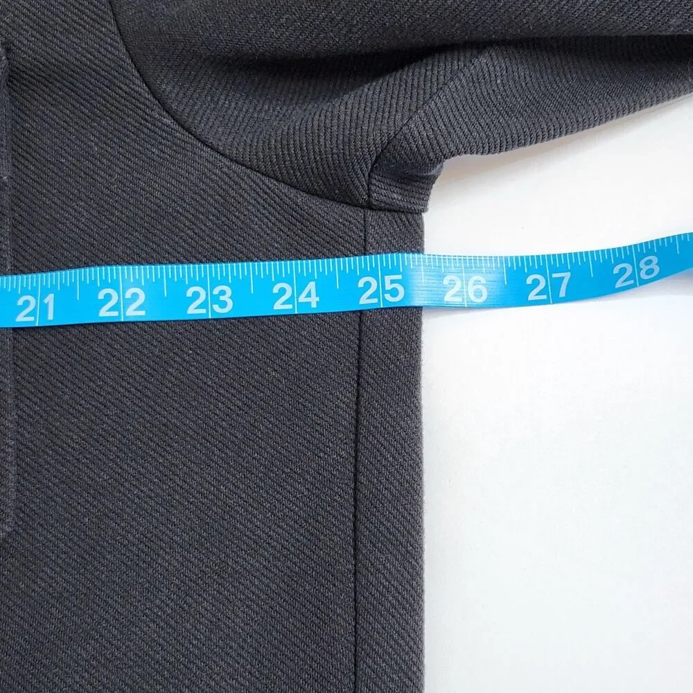 Zara Black Textured Comfort Overshirt Jacket Shacket Twill Men's XL Gorpcore